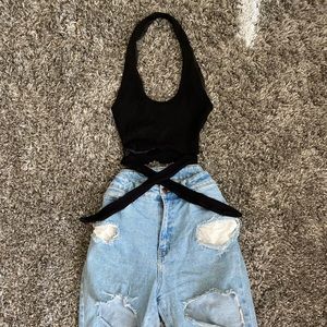 Halter crop top